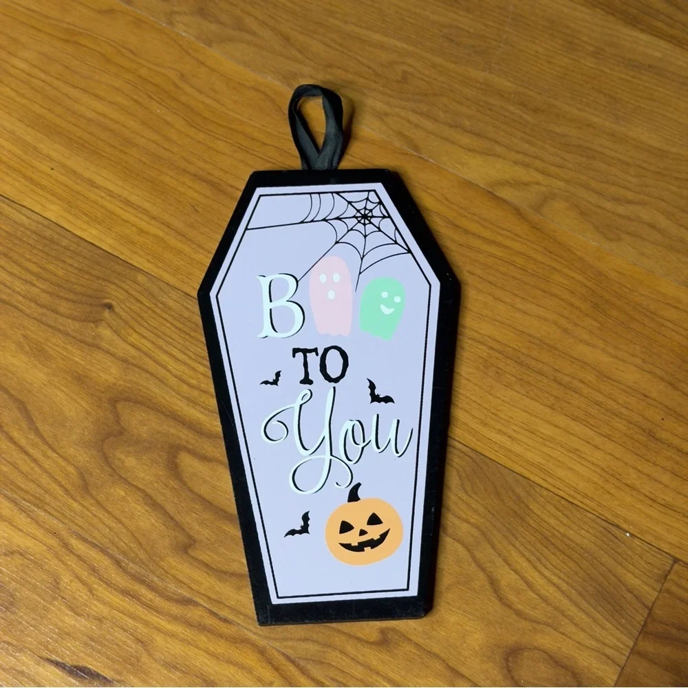 Halloween Coffin Door Hanger Pastel Ashland Michael's BOO TO YOU Decoration